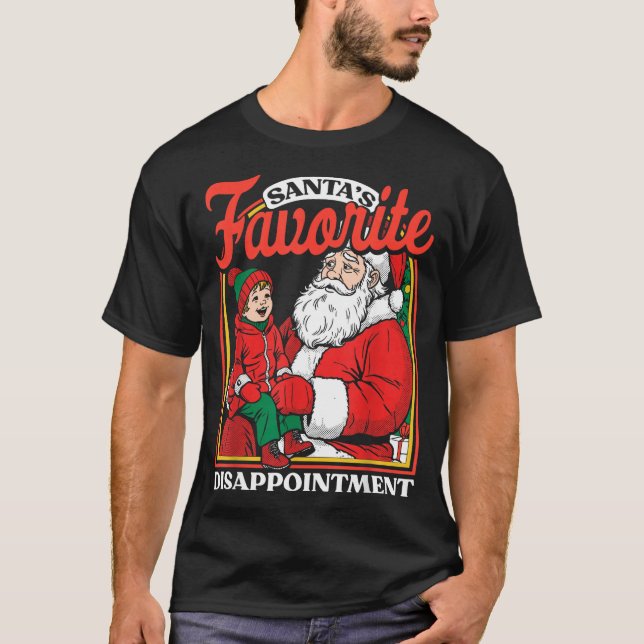 T-shirt La déception préférée du Père Noël Drôle et sarcas (Devant)