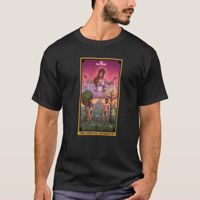 T-shirt La déesse Aphrodite La carte Tarot Sorcière païenn (Devant)