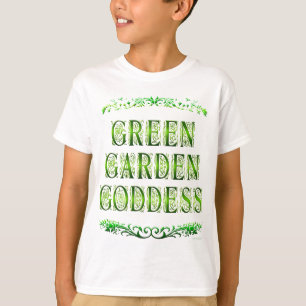 T-shirt La déesse du jardin vert dit