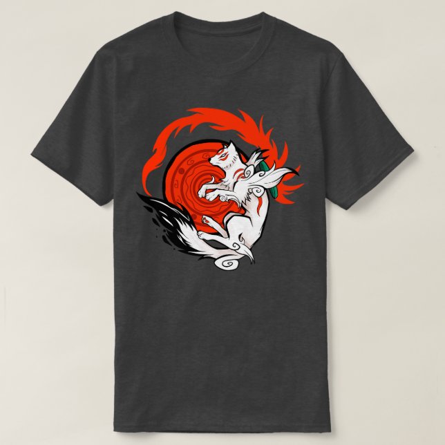 T-shirt La déesse du loup blanc (Design devant)