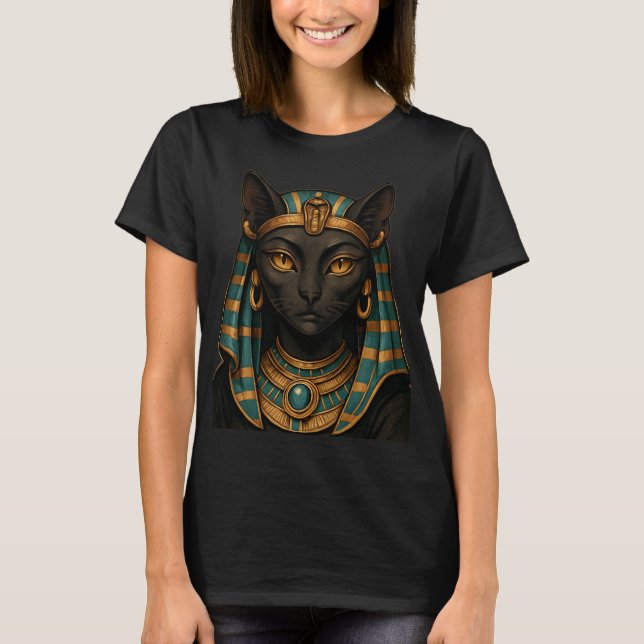 T-shirt La déesse égyptienne des chats | Bastet Golden (Devant)