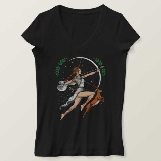 T-shirt La déesse grecque Artemis (Design devant)