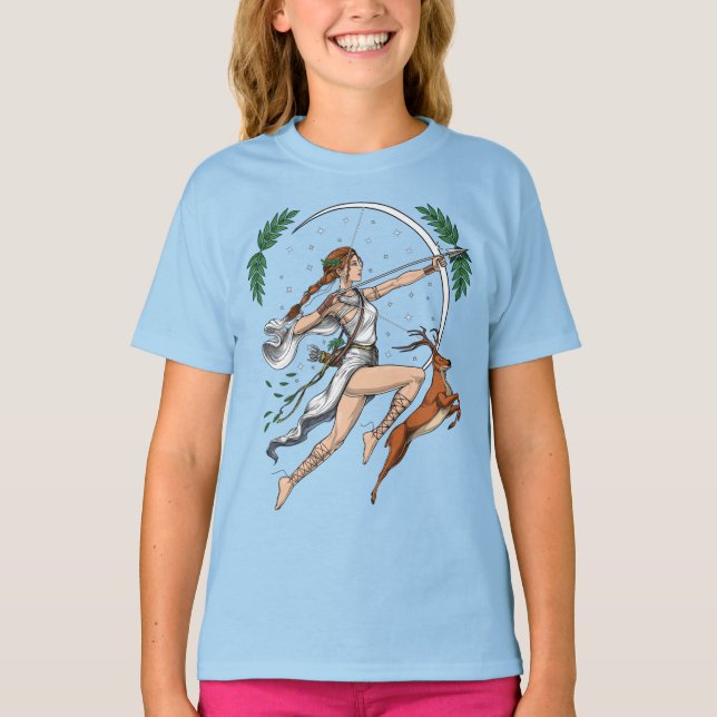 T-shirt La déesse grecque Artémis (Devant)