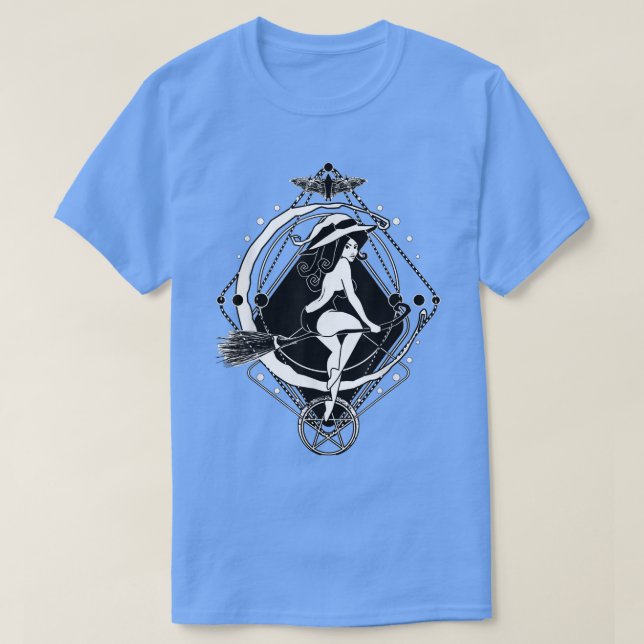 T-shirt La déesse Hecate Tarot Card Triple Moon Wiccan P (Design devant)