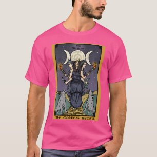 T-shirt La déesse Hecate Tarot Card Triple Moon Wiccan P