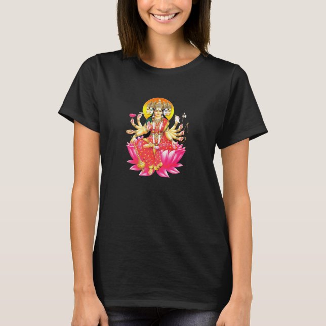 T-shirt La déesse hindou Gayatri Devi (Devant)