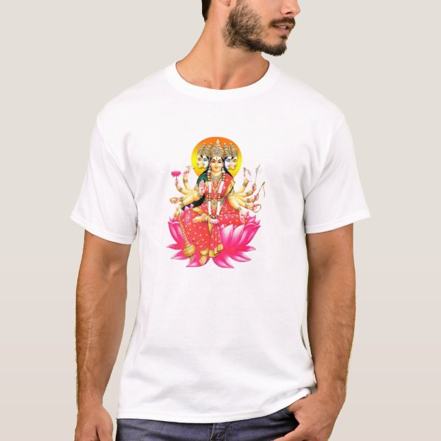 T-shirt La déesse hindou Gayatri Devi (Devant)