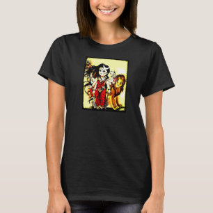 T-shirt La déesse hindoue Durga Jai Mata Di Innocent Durga