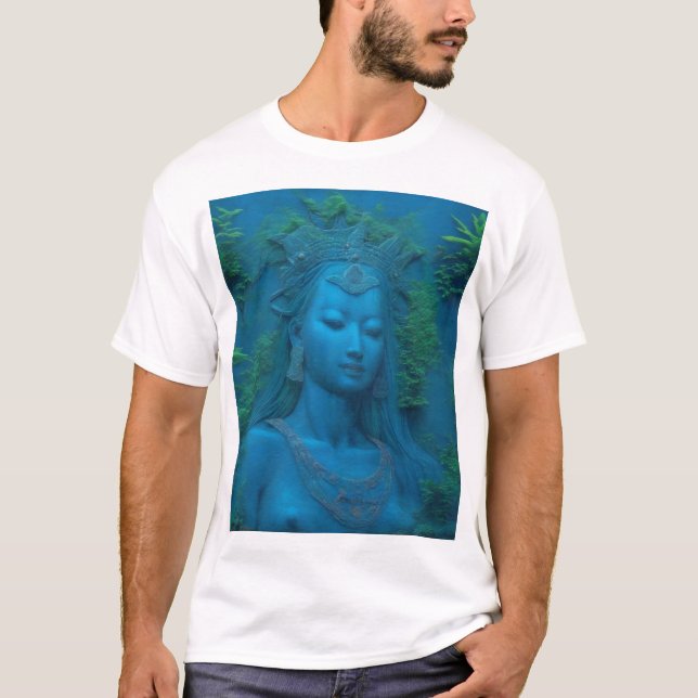 T-shirt La déesse Ishtar dans le lac de la vie éternelle (Devant)