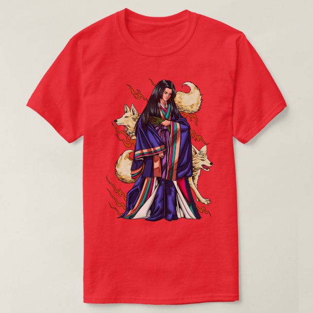 T-shirt La déesse japonaise Inari (Design devant)