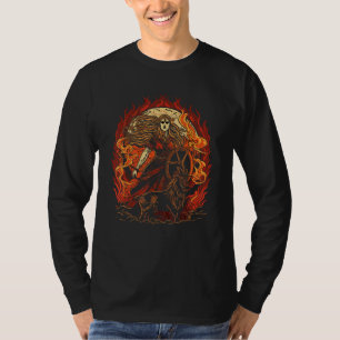 T-shirt La déesse nordique Freya guerrière Viking déesse V