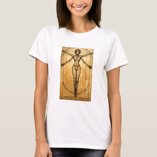 T-shirt La déesse vitruvienne : une réflexion harmonieuse  (Devant)