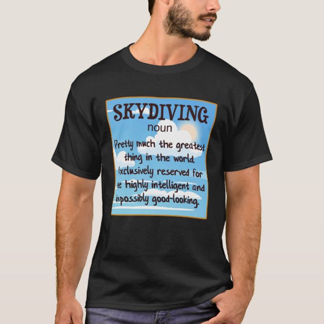 T-shirt La Définition De La Plongée Sur Le Ciel Plus Grand (Devant)