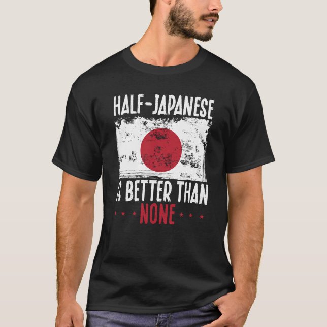 T-shirt La demi-empreinte japonaise est meilleure qu'aucun (Devant)