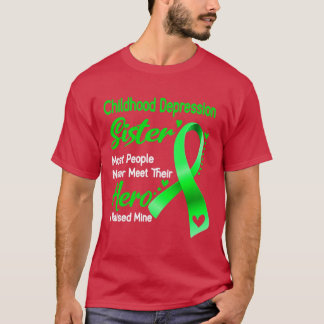 T-shirt La dépression de l'enfance La plupart des gens ne 