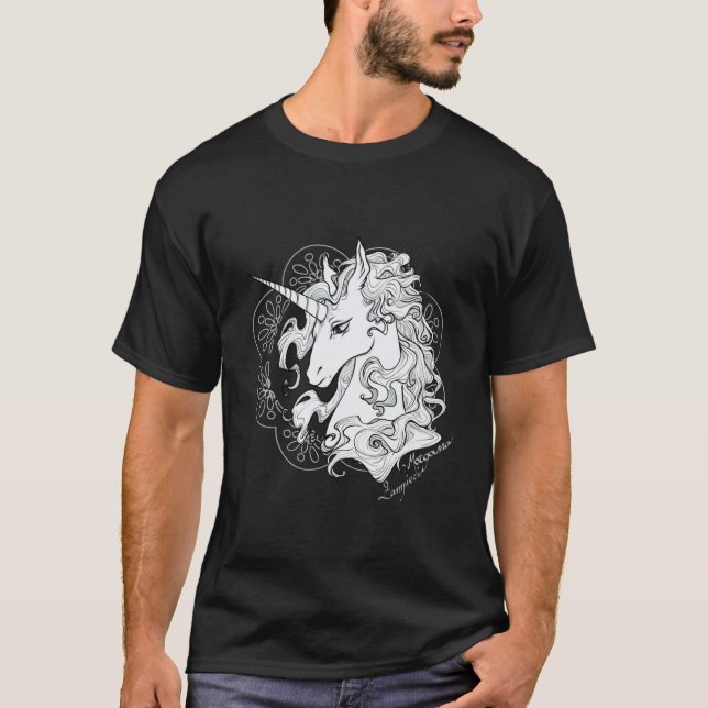 T-shirt La dernière licorne Amis surdimensionnés (Devant)