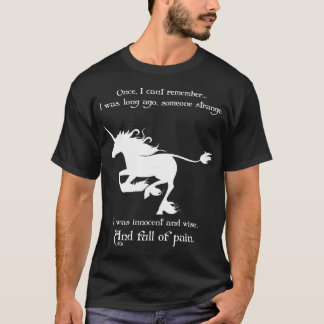 T-shirt La Dernière Licorne  rétro en course