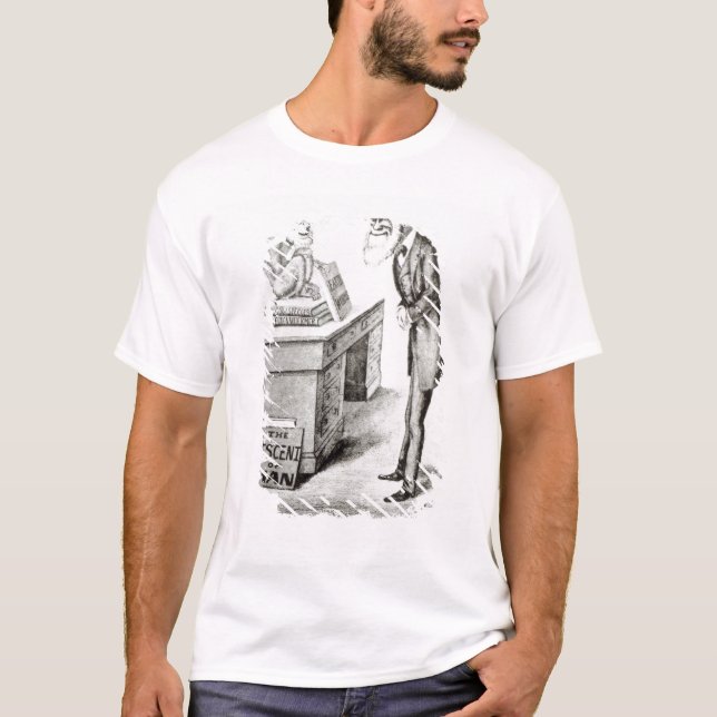T-shirt La descente de l'homme (Devant)