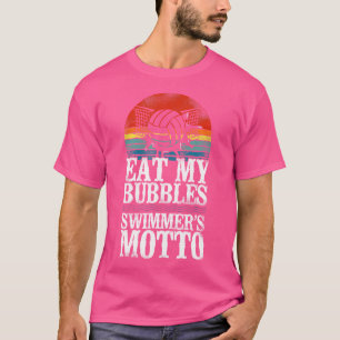 T-shirt La devise des nageurs Manger mes bulles Polo d'eau
