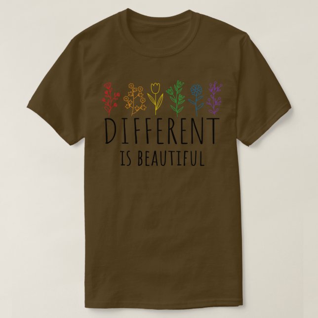 T-shirt La différence est belle (Design devant)