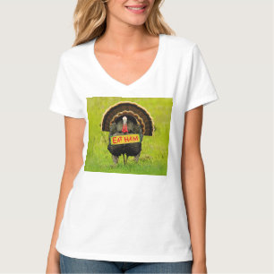T-shirt La dinde fière de SlipperyJoe mange du jambon roug