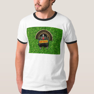 T-shirt La dinde fière de SlipperyJoe mange du jambon roug