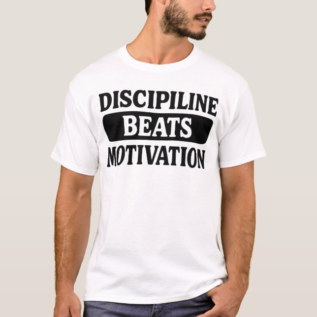T-shirt La Discipline Bats la Motivation (Devant)