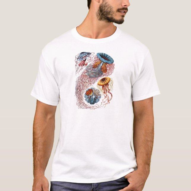 T-shirt La disco Medusae d'Ernst Haeckel (Devant)