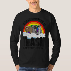 T-shirt La discrimination est Gay pride de déchets Raccoon