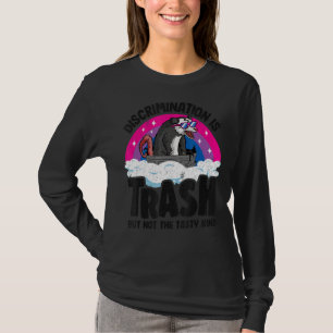 T-shirt La discrimination est l'ordure Opossum Bisexual Pr