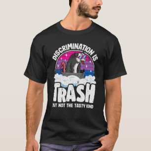 T-shirt La discrimination est l'ordure Opossum Bisexual Pr