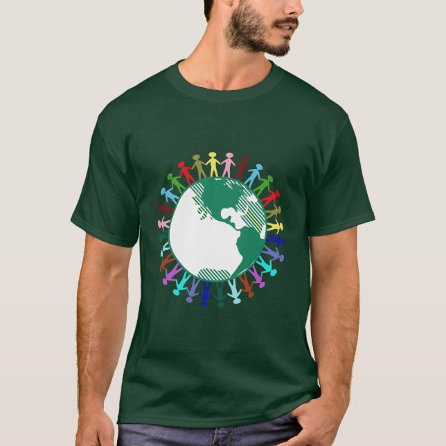 T-shirt La diversité dans le monde (Devant)
