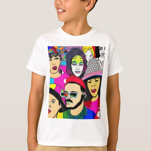 T-shirt La diversité est amusante (Devant)