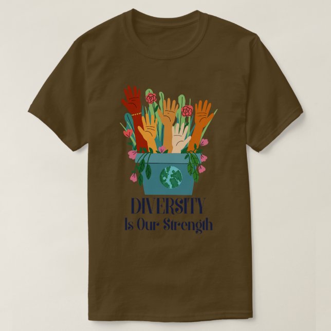 T-shirt La diversité est notre force (Design devant)