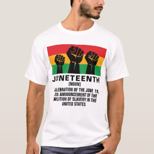 T-shirt La dix-neuvième fierté afro-américaine liberté noi