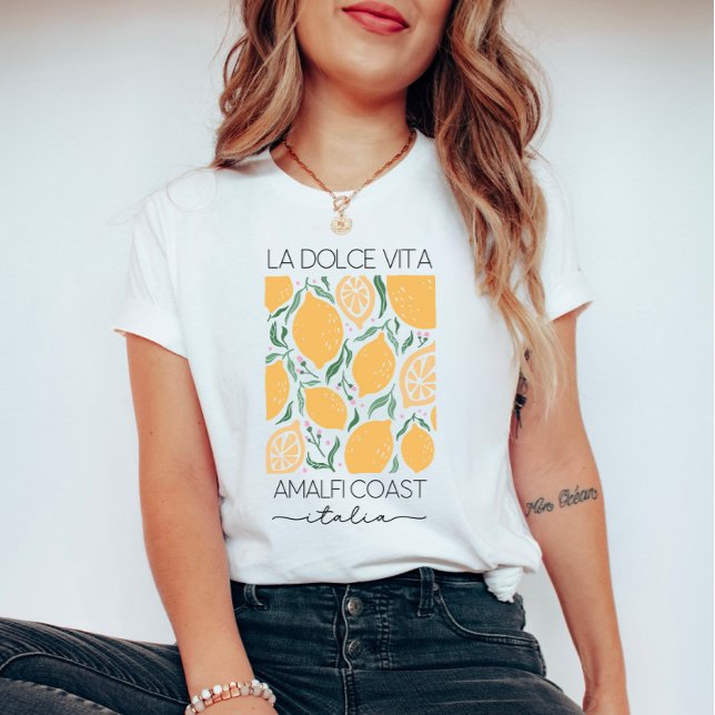 T-shirt La Dolce Vita Amalfi Coast Italie Lemons Travel (Créateur téléchargé)