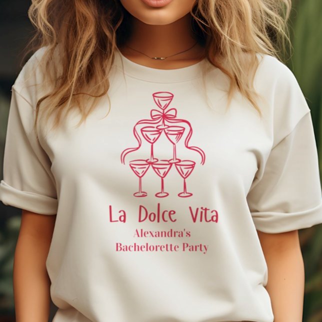 T-shirt La Dolce Vita Bachelorette Week-end (Créateur téléchargé)