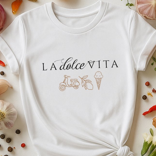 T-shirt La Dolce Vita Italien Summer Coastal Style Voyage (Créateur téléchargé)