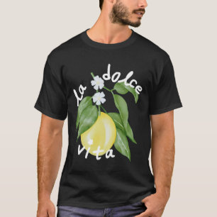 T-shirt La Dolce Vita La Dolce Mariée Italie Citron Appari