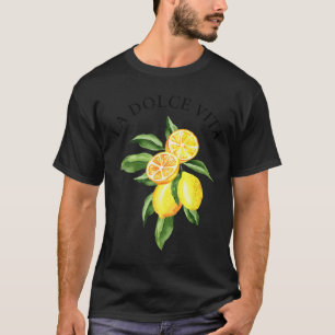T-shirt La Dolce Vita Lemon Italien Été Limoncello Amal