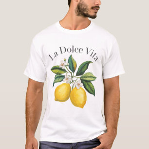 T-shirt La Dolce Vita Lemon Italien Summer Limoncello