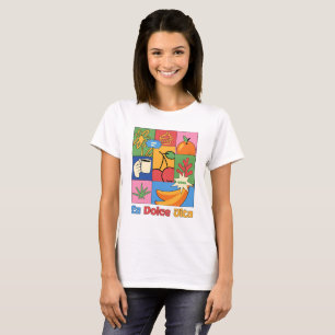T-shirt La Dolce Vita Pop Art – Douce Vie Rétro Colorée
