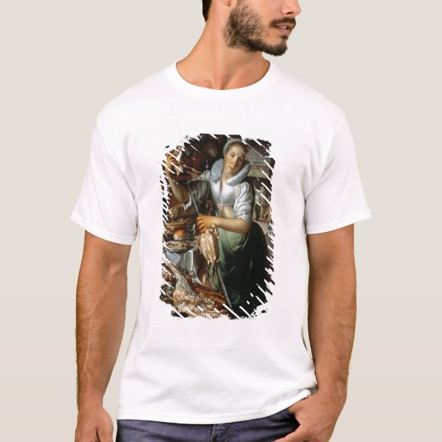 T-shirt La domestique de cuisine (avec le Christ, Mary et (Devant)