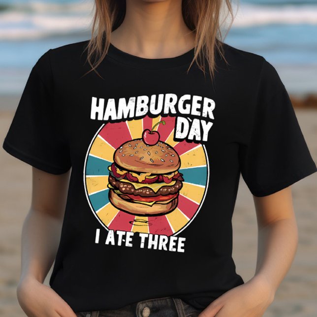 T-shirt La douce surprise : Hamburger avec une cerise sur  (Créateur téléchargé)