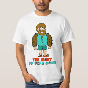 T-shirt La droite de soutenir des bras