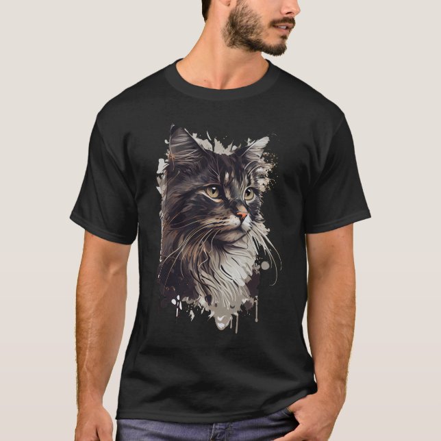 T-shirt La Elegancia felina en tu vida (Devant)