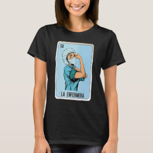 T-shirt La Enfermera Mexicaine Slang Loterie Bingo Cartes