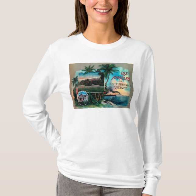 T-shirt LA et proximité pittoresque (Devant)