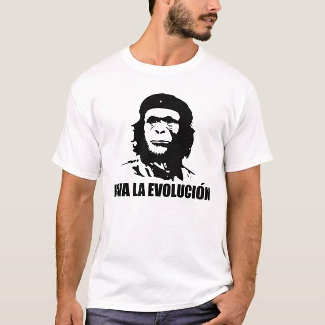 T-shirt La Evolucion (La Evolución de vivats de vivats) (Devant)