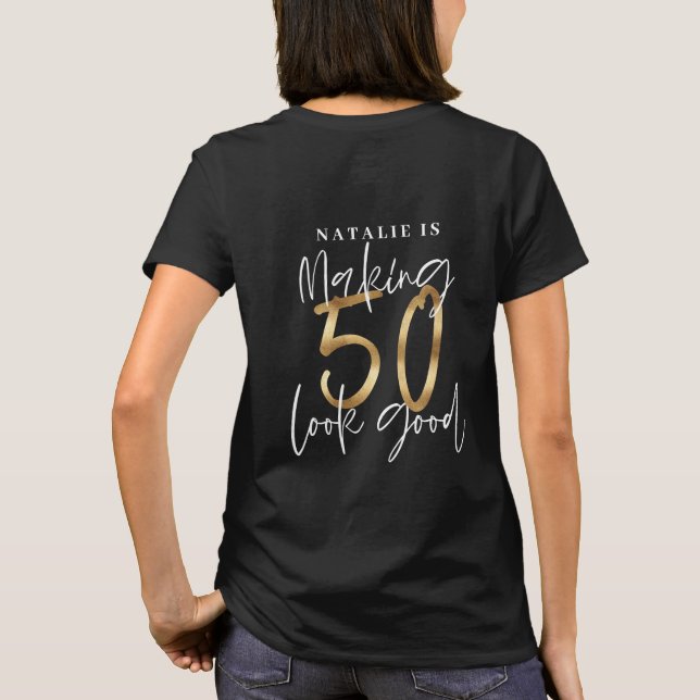 T-shirt La fabrication le sembler 50 du bon anniversaire (Dos)